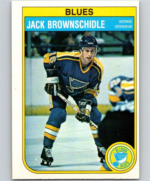 1982-83 O-Pee-Chee #300 Jack Brownschidle VG St. Louis Blues 