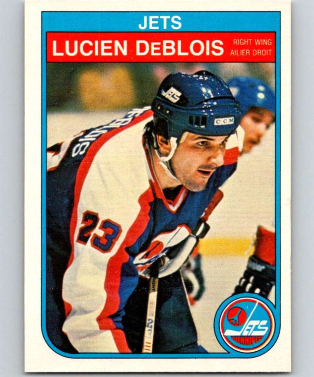 1982-83 O-Pee-Chee #379 Lucien DeBlois VG Winnipeg Jets 