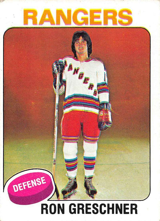 1975-76 Topps #146 Ron Greschner VG RC Rookie New York Rangers 