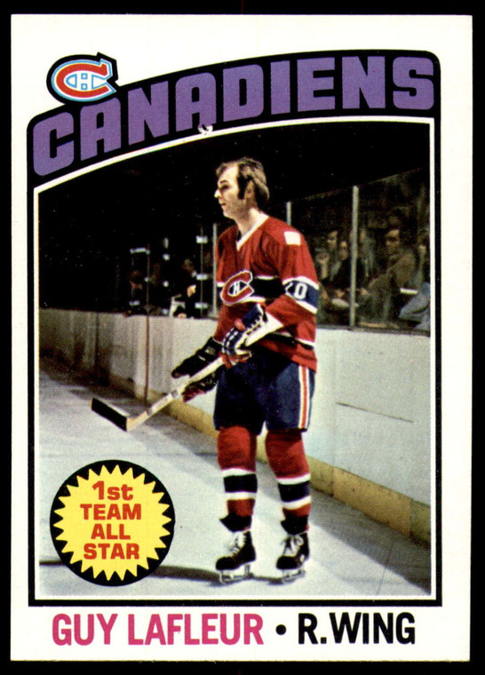 1976-77 Topps #163 Guy Lafleur VG  Montreal Canadiens 