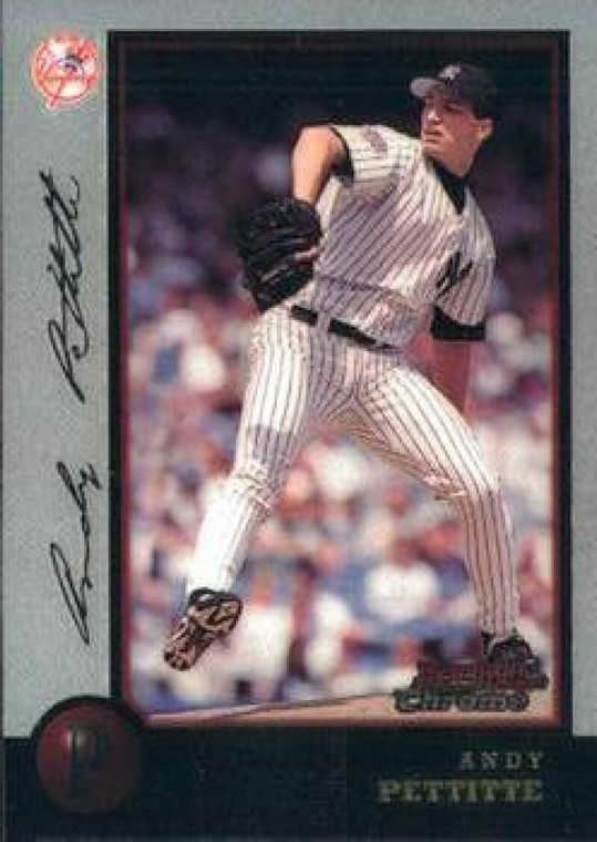 1998 Bowman Chrome #3 Andy Pettitte NM-MT New York Yankees 