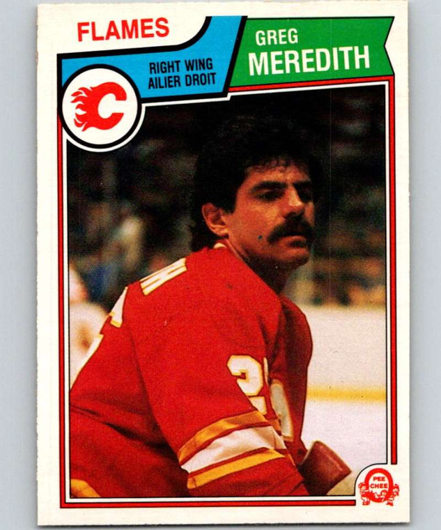 1983-84 O-Pee-Chee #88 Greg Meredith VG RC Rookie Calgary Flames 
