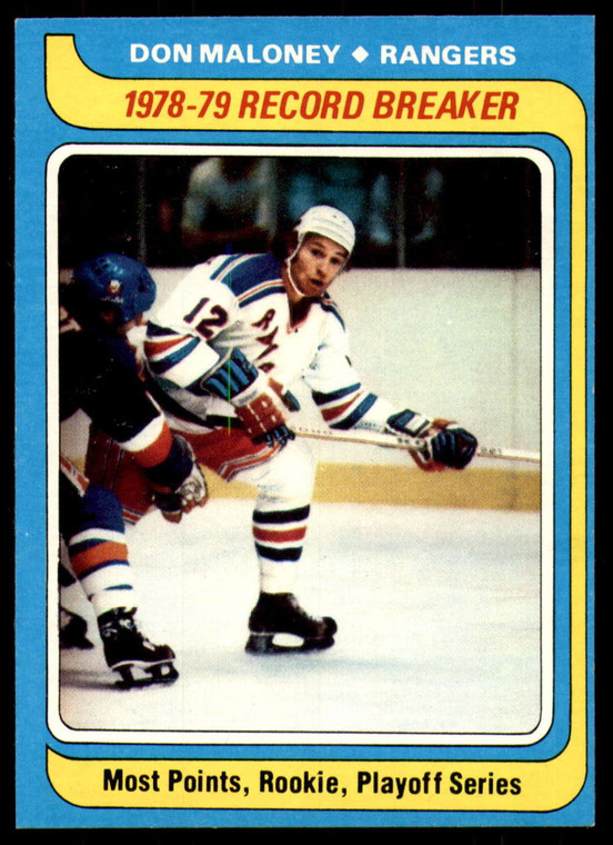 1979-80 Topps #162 Don Maloney RB VG New York Rangers 
