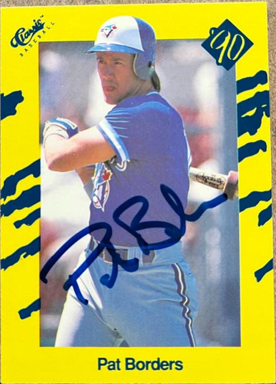 Pat Borders Autographed 1990 Classic #T39