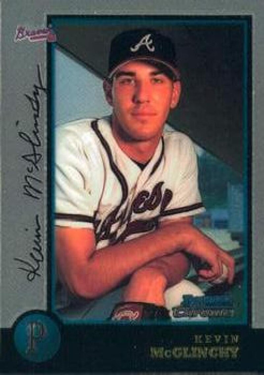 1998 Bowman Chrome #98 Kevin McGlinchy NM-MT Atlanta Braves 
