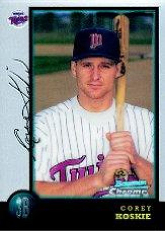 1998 Bowman Chrome #118 Corey Koskie NM-MT RC Rookie Minnesota Twins 