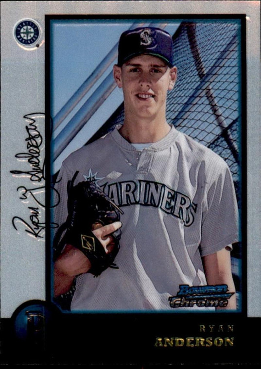 1998 Bowman Chrome #129 Ryan Anderson NM-MT RC Rookie Seattle Mariners 