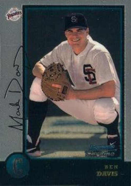 1998 Bowman Chrome #142 Ben Davis NM-MT San Diego Padres 