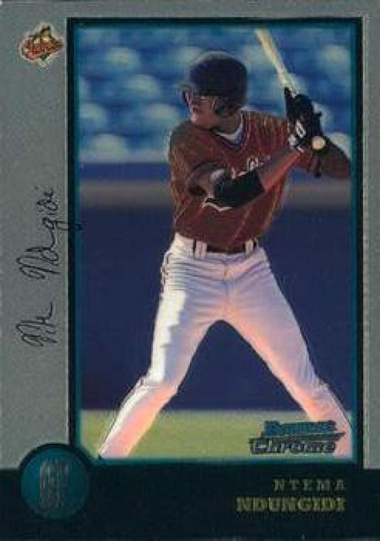 1998 Bowman Chrome #151 Ntema Ndungidi NM-MT RC Rookie Baltimore Orioles 