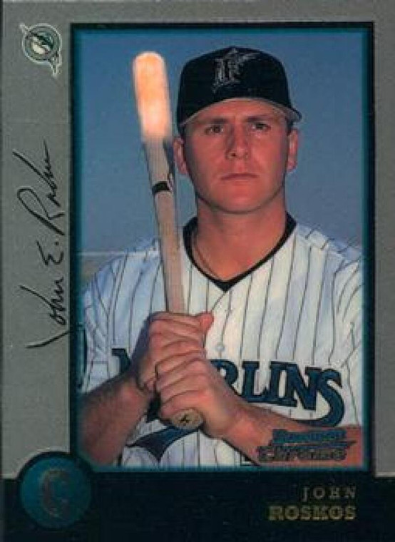 1998 Bowman Chrome #170 John Roskos NM-MT RC Rookie Florida Marlins 