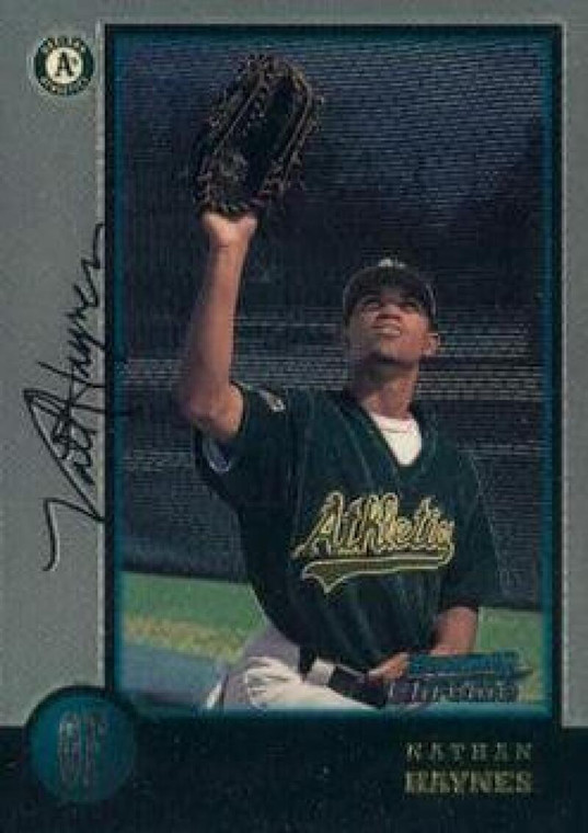1998 Bowman Chrome #177 Nathan Haynes NM-MT Oakland Athletics 