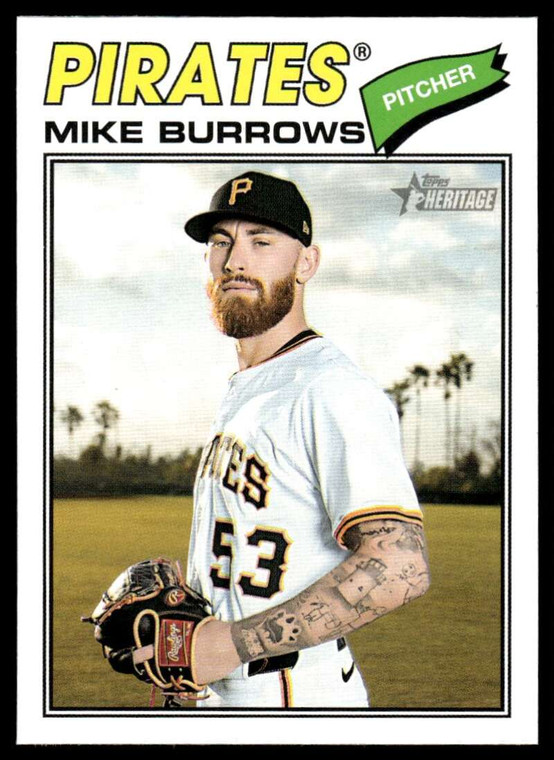 2026 Topps Heritage #96 Mike Burrows NM-MT  Pittsburgh Pirates 