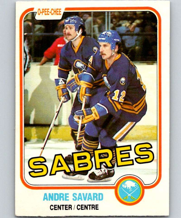 1981-82 O-Pee-Chee #24 Andre Savard VG Buffalo Sabres 