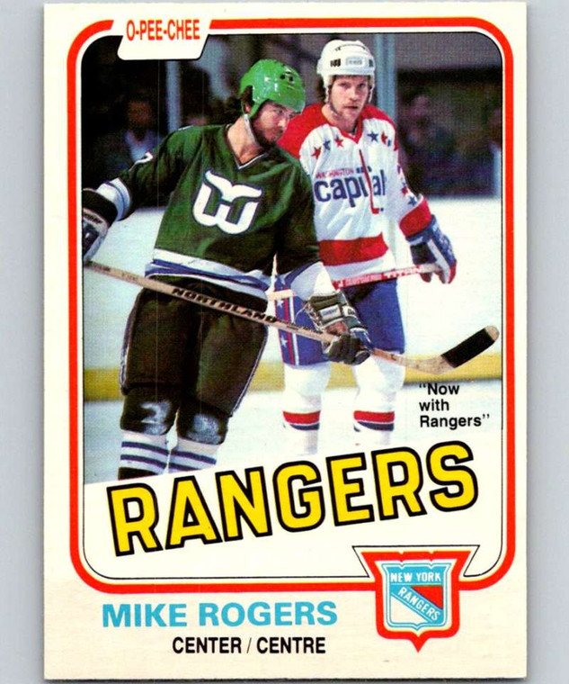 1981-82 O-Pee-Chee #127 Mike Rogers VG New York Rangers 