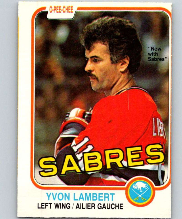 1981-82 O-Pee-Chee #185 Yvon Lambert VG Montreal Canadiens 