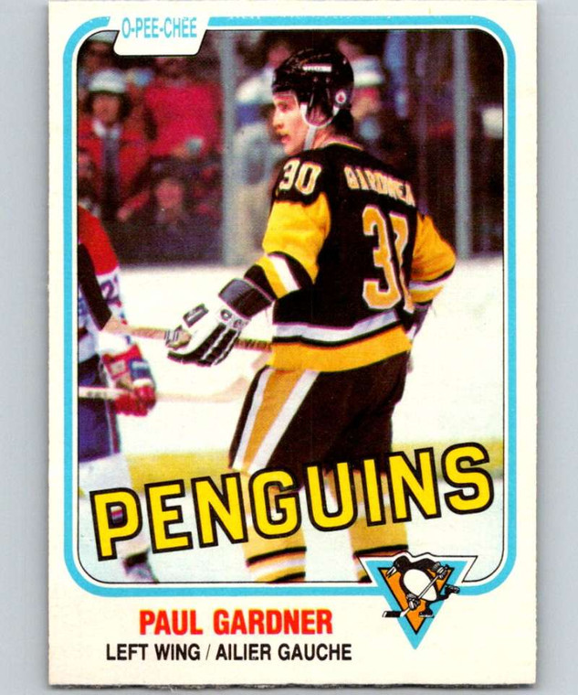 1981-82 O-Pee-Chee #257 Paul Gardner VG Pittsburgh Penguins 
