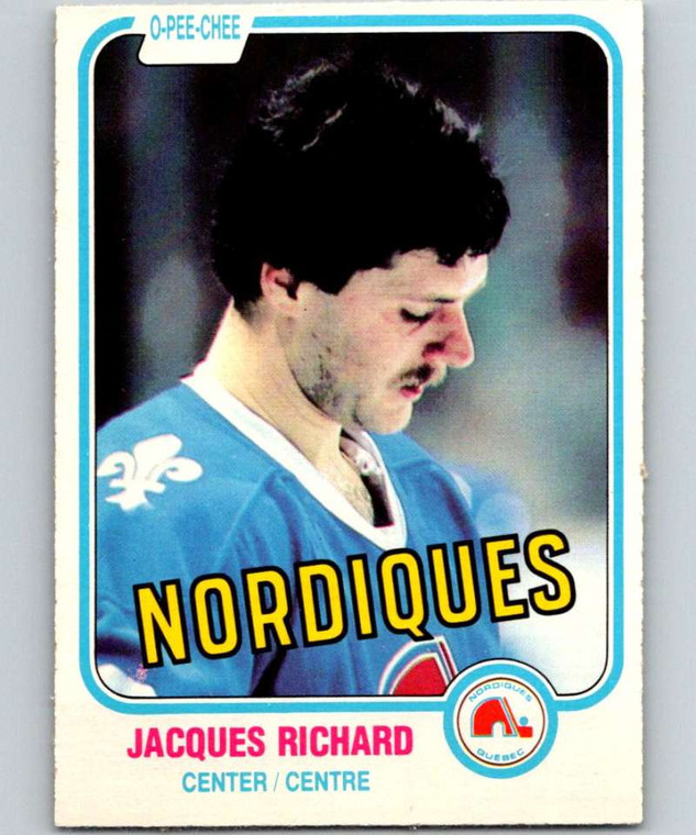 1981-82 O-Pee-Chee #268 Jacques Richard VG Quebec Nordiques 
