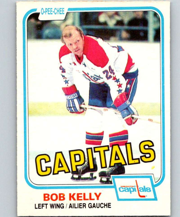 1981-82 O-Pee-Chee #349 Bob Kelly VG Washington Capitals 