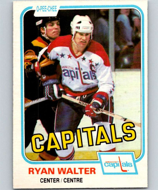 1981-82 O-Pee-Chee #352 Ryan Walter VG Washington Capitals 