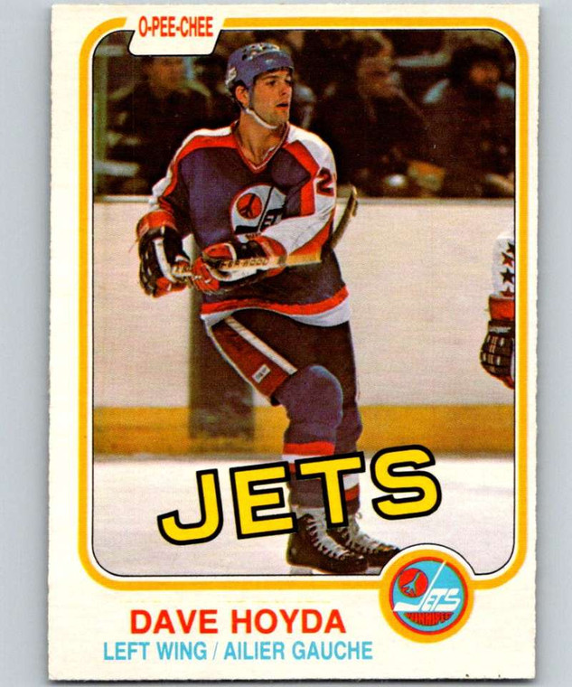 1981-82 O-Pee-Chee #366 Dave Hoyda UER VG Winnipeg Jets 