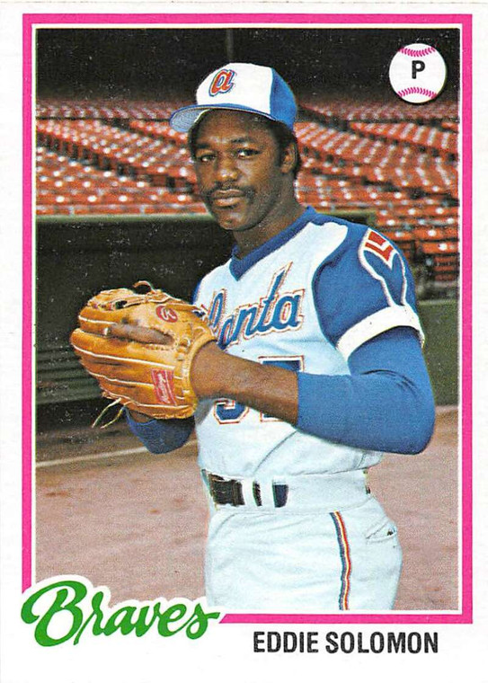 1978 Topps #598 Eddie Solomon VG Atlanta Braves 