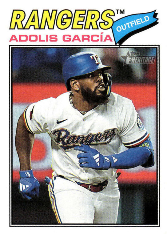 2026 Topps Heritage #384 Adolis Garcia NM-MT  Texas Rangers 