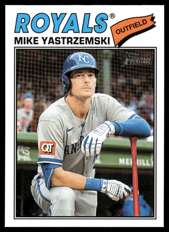 2026 Topps Heritage #63 Mike Yastrzemski NM-MT  Kansas City Royals 