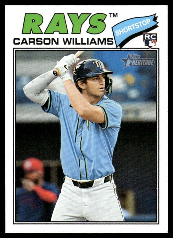 2026 Topps Heritage #161 Carson Williams NM-MT  RC Rookie Tampa Bay Rays 