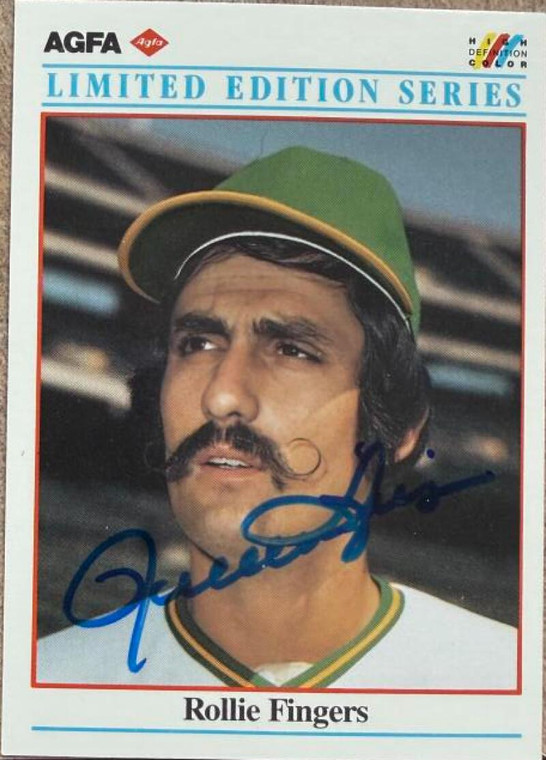 Rollie Fingers Autographed 1990 AGFA #18 Oakland Athletics Card