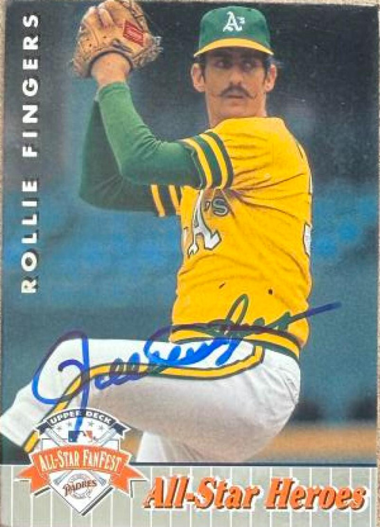 Rollie Fingers Autographed 1992 Upper Deck All-Star FanFest #45 Oakland Athletics Card  