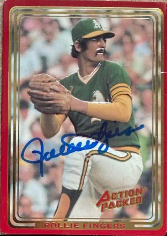 Rollie Fingers Autographed 1993 Action Packed All-Star Gallery Series II #130 Oakland Athletics Card 