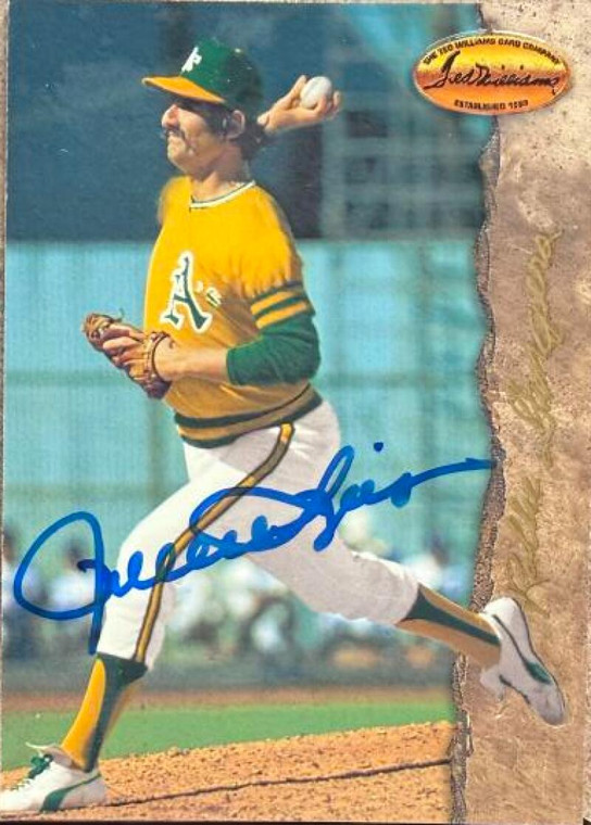 Rollie Fingers Autographed 1994 Ted Williams Card Company #66 Oakland Athletics Card 