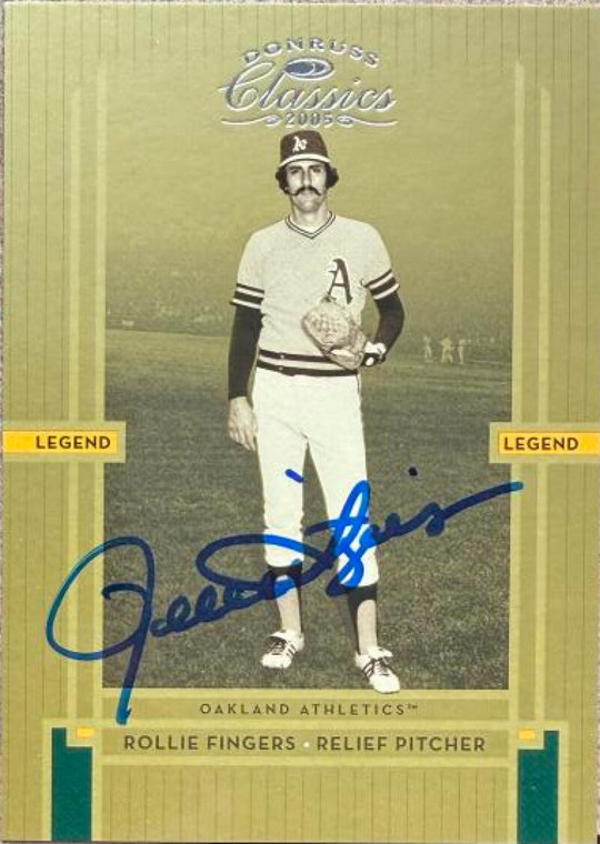 Rollie Fingers Autographed 2005 Donruss Classics #234 Oakland Athletics Card   
