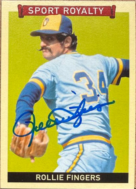 Rollie Fingers Autographed 2009 Upper Deck Goudey #254 SR, SP Milwaukee Brewers Card 