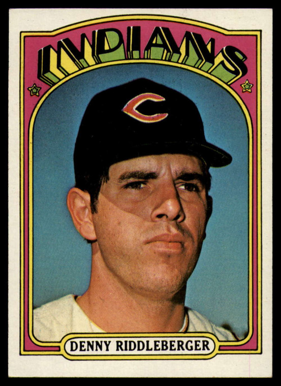 1972 Topps #642 Denny Riddleberger VG RC Rookie Cleveland Indians 