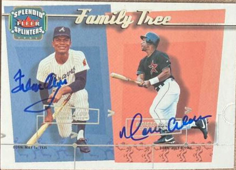 Felipe & Moises Alou Autographed 2003 Fleer Splendid Splinters - Family Tree #9 