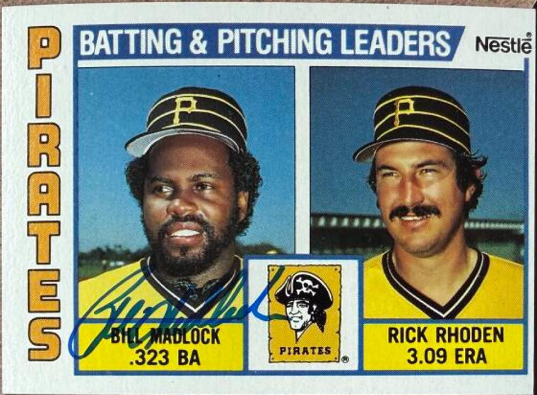Bill Madlock Autographed 1984 Topps Nestle #696 Pittsburgh Pirates Signed Card