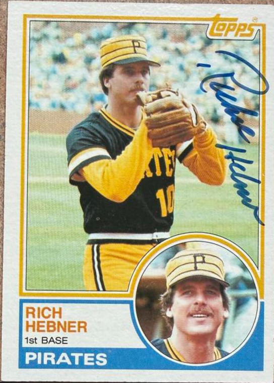 Richie Hebner Autographed 1983 Topps #778 Pittsburgh Pirates Card 