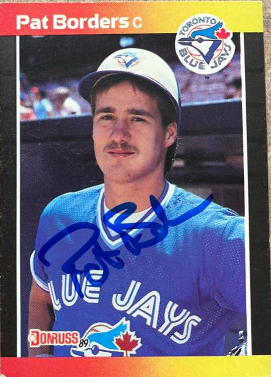 Pat Borders Autographed 1989 Donruss #560 Rookie Card 