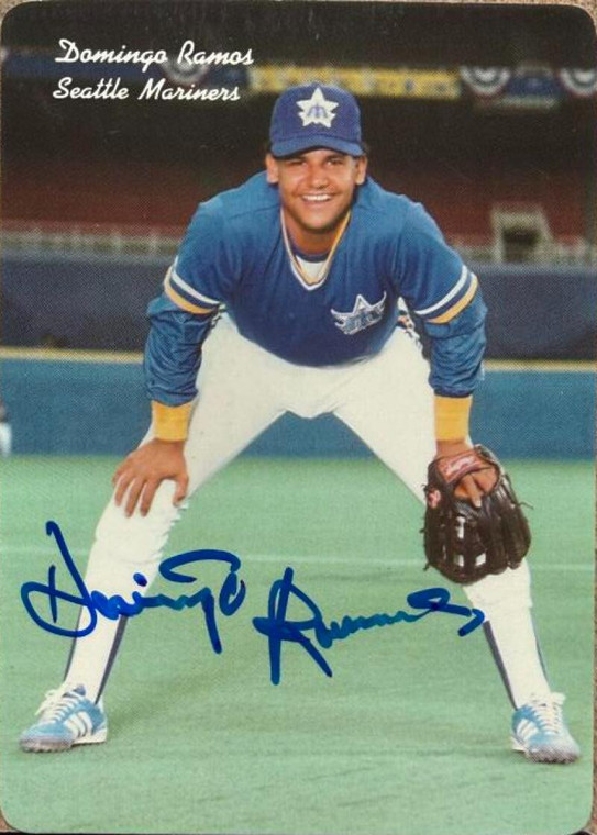 Domingo Ramos Autographed 1986 Mother's Cookies Seattle Mariners SGA #12