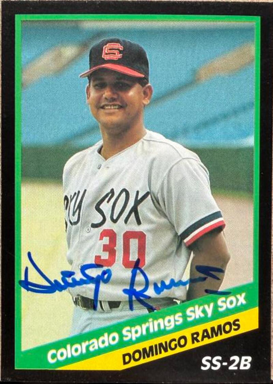 Domingo Ramos Autographed 1988 CMC Colorado Springs Sky Sox #16 
