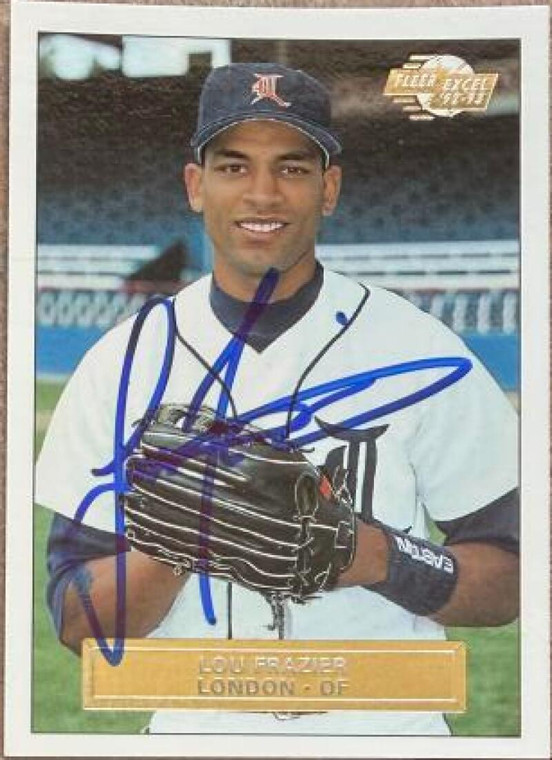 Lou Frazier Autographed 1992-93 Fleer Excel #171 London Tigers Card
