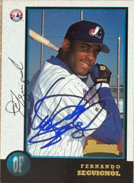 Fernando Seguignol Autographed 1998 Bowman #394 Montreal Expos RC