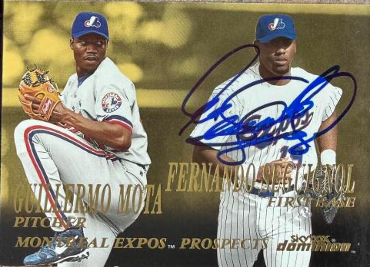 Fernando Seguignol Autographed 2000 SkyBox Dominion #294 Montreal Expos Card