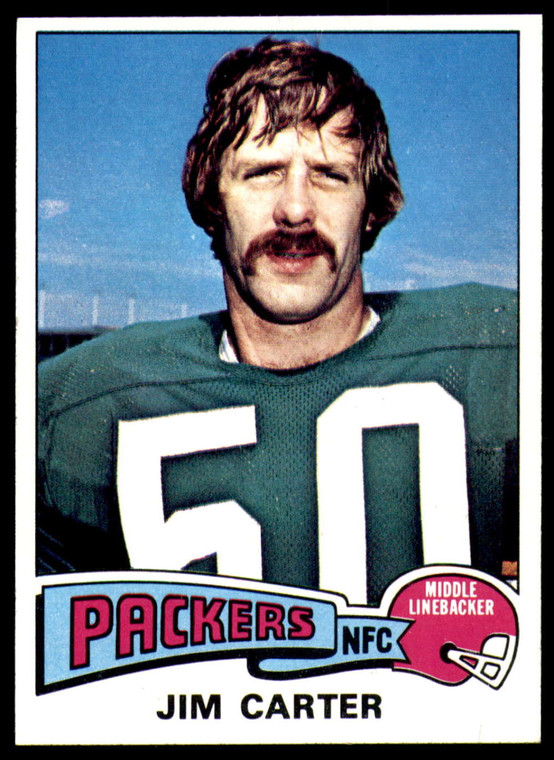 1975 Topps #19 Jim Carter VG  Green Bay Packers 