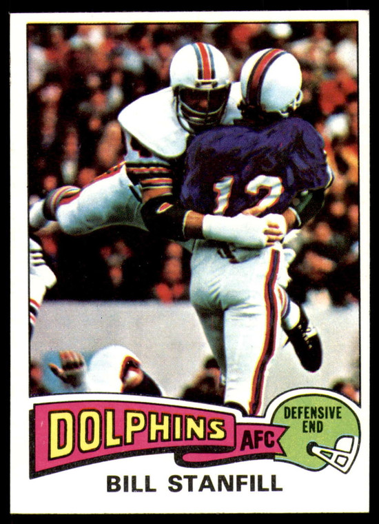 1975 Topps #81 Bill Stanfill VG  Miami Dolphins 