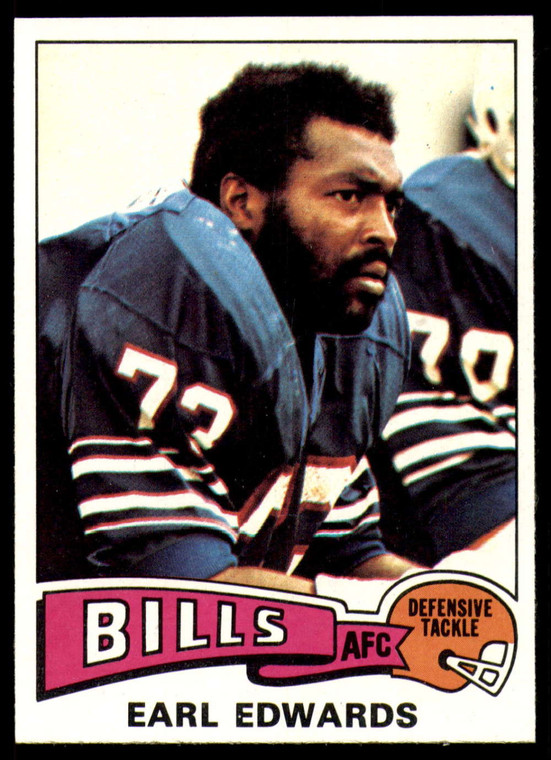 1975 Topps #86 Earl Edwards VG  Buffalo Bills 