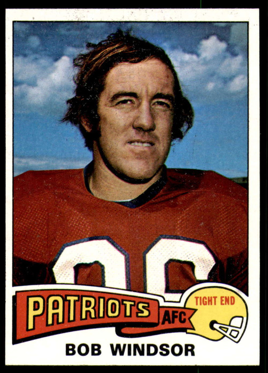 1975 Topps #101 Bob Windsor VG  New England Patriots 