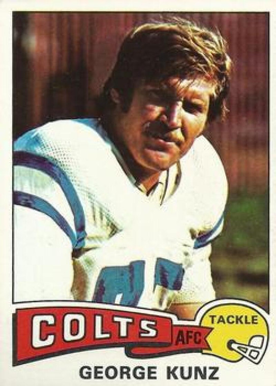 1975 Topps #117 George Kunz VG  Atlanta Falcons 