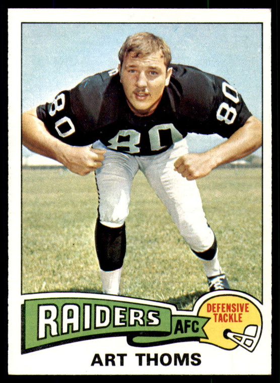 1975 Topps #123 Art Thoms VG  Oakland Raiders 